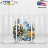 Yosemite National Park 16oz Libbey Beer Can Glass