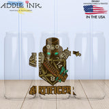 Artificer D20 Fantasy RPG 16oz Libbey Beer Can Glass