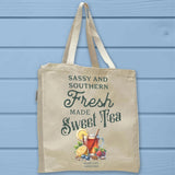 When Life Gives You Sweet Tea Full Gusseted Organic Tote Bag