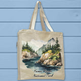 Kenai Fjords National Park Full Gusseted Organic Tote Bag