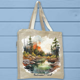 Voyageurs National Park Full Gusseted Organic Tote Bag