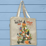 Hallownee Magic Pumpkin Crow Black Cat Tote Bag - Unisex