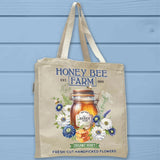 Vintage Honey Bee Farm Fresh-Cut Flowers Tote Bag - Unisex