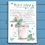 Mint Julep Recipe Tea Towel – A Kentucky Derby Classic