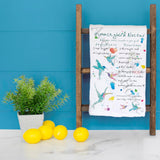 Hummingbird Nectar Recipe Tea Towel – Sweet Garden Tip