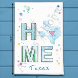 HOME in Texas Tea Towel – Big Sky & Bigger Heart