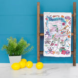 Louisiana Map Tea Towel – Culture, Cuisine & Jazz