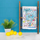 Ohio Map Tea Towel – Buckeyes, Lakes & Local Love