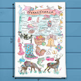 Pennsylvania Map Tea Towel – Liberty, Amish & Alleghenies