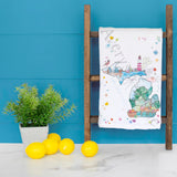 Michigan State Icons Tea Towel – Mittens, Forests & Fresh Air