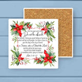 Do Not Be Afraid…a SAVIOR is Born Christmas Stone Coaster