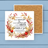 Every Gift is From the FATHER Christmas Stone Coaster