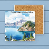 Crater Lake National Park Absorbant Stone Coaster