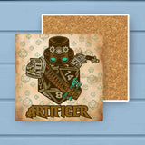 Artificer D20 Fantasy RPG Absorbant Stone Coaster