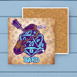 Set of 12 Classes D20 Fantasy RPG Absorbent Stone Coaster