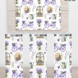 Lavender Gardening Bicycle 20oz Skinny Stainless Tumbler