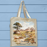 Badlands National Park Full Gusseted Organic Tote Bag