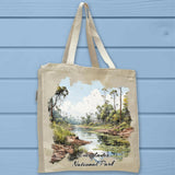 Everglades National Park Full Gusseted Organic Tote Bag