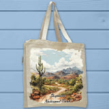 Saguaro National Park Full Gusseted Organic Tote Bag