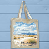 White Sands National Park Full Gusseted Organic Tote Bag