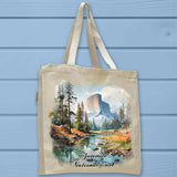 Yosemite National Park Full Gusseted Organic Tote Bag