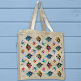 D20 Black & White Water Color Dice Pattern Tote Bag - Unisex