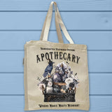 Crow Feathered Potions Apothecary Halloween Tote Bag - Unisex