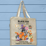 Black Cat Candy Co Trick or Treat Tote Bag - Unisex