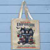 Haunted House Emporium Floral Halloween Tote Bag - Unisex