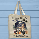 Sleepy Hollow Inn Halloween Full Gusseted Organic Tote Bag