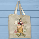 Vintage Halloween Witch Full Gusseted Organic Tote Bag