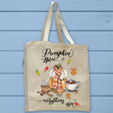 Pumpkin Spice & Everything Nice Fall Tote Bag - Unisex