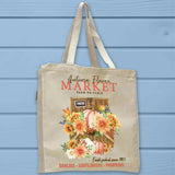 Autumn Flower Market Farmhouse Tote Bag - Unisex