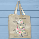 Shabby French Cafe Tea Time Macaron Party Tote Bag - Unisex