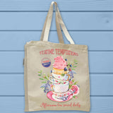 Afternoon Teatime Teacup Cake Temptations Tote Bag - Unisex