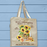 Royal Queen Bee Honey Sunflower Teapot Tote Bag - Unisex