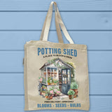 A Place to Bloom Potting Shed Farmhouse Tote Bag - Unisex