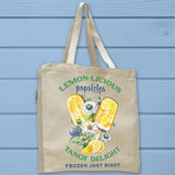 Vintage Floral Lemon-Licious Popsicle Tote Bag - Unisex