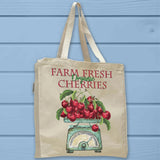 Modern Farm Fresh Cherries Farmhouse Tote Bag - Unisex