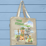 Dog Gone Fishing Modern Farmhouse Tote Bag - Unisex