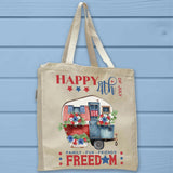 Family Fun Friends Freedom 4th of July Tote Bag - Unisex