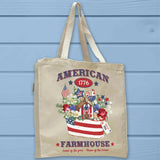 Patriotic Birdhouse Land of the Free Tote Bag - Unisex