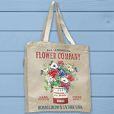 Patriotic Freedom in Bloom Flower Company Tote Bag - Unisex