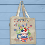 America the Beautiful Patriotic Mug Cake Tote Bag - Unisex