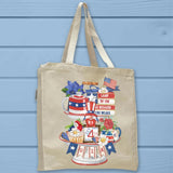 Free becase of the Brave Patriotic Gnome Tote Bag - Unisex