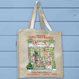 Old Fashion Christmas Bakery Shop Window Tote Bag - Unisex