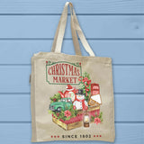 Christmas Market Teapot Snowman Truck Tote Bag - Unisex