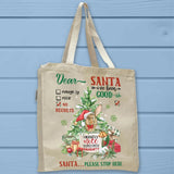 Dear Santa Mostly Nice Sometimes Naughty Tote Bag - Unisex