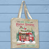 Mobile Hot Cocoa Truck Winter Christmas Tote Bag - Unisex