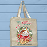 Snowman Hot Chocolate & Cookies Christmas Tote Bag - Unisex